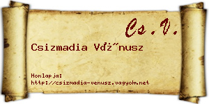 Csizmadia Vénusz névjegykártya